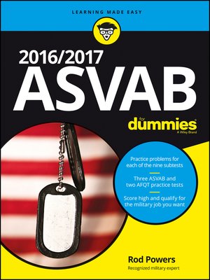 cover image of 2016/2017 ASVAB for Dummies